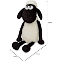Miniatyrbillede 6 af 6: Shaun the Sheep 61173 20 cm Blødt Legetøj, Sort og Hvid, 20 cm, Egnet til Voksne og Børn