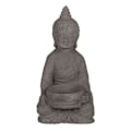 Miniatyrbilde 3 av 5: Lysestake Buddha - For telys gray