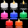 Miniatyrbillede 2 af 7: Flimrende Flammeløse LED-lys, Varer 200+ timer, til Dekoration (12 Pak, Varmt Hvidt)