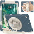 Miniatyrbilde 1 av 5: Nytt etui med håndstroppdesign for iPad 9,7 tommer med skulderstropp, justerbart stativ, pennholder, fallbeskyttelse (Kornblomstblå)