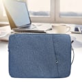 Miniatyrbilde 2 av 9: Laptopveske Vanntett Notebookveske 13.3 14 15 15.6 Tommer for iPad for Macbook Air Pro Laptopveske Datamaskin Dokumentmappe Marineblå Navy blue 15.6 inches