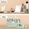 Miniatyrbilde 4 av 4: Transparent toalettmappe 3 stk svart rosa GRØNN, Transparent toalettmappe for reise