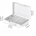 Miniatyrbild 2 av 2: Tablettfodral 7 dagar, pillerbox, medicinbox, BPA-fri bärbar pillerbox, 8 fack, blå