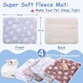 Miniatyrbillede 3 af 4: Pieces Hamster Marsvin Varm Seng Måtter Blød Plys Hamster Pad Måtter Små Dyr Vinter Søvn Marsvin Egern Pindsvin Mus