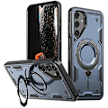 Miniatyrbillede 1 af 5: Mobiltelefoncover til Samsung Galaxy A16 4G/5G, kompatibelt med MagSafe militær beskyttelse PC+TPU stativ - WELLNG Style F