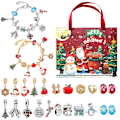 Pikkukuva 1 / 4: 24 kpl Joulu Luova Blind Box DIY Lapset Joulu Rannekorut Upea Lahjapakkaus Joulu Adventskalenteri Blind Box B