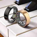 Miniatyrbilde 4 av 5: Smart Ring Fitness Helse Tracker Titanlegering Fingerring Fo Black 20.6mm