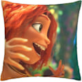 Miniatyrbillede 1 af 5: The Croods bløde pudebetræk 45 x 45 cm firkantede pudebetræk komfortable dekorative pudebetræk luksusbetræk til sofa soveværelse med usynlig