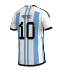 VM 2022 Ny Argentina-drakt Nr. 10 Messi M
