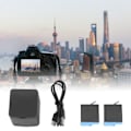 Miniatyrbilde 11 av 11: TELESIN 2 Batteri og 1 Lader Sett for Gopro Hero 8/7/6/5 Sportskamera Høykapasitetsbatteri