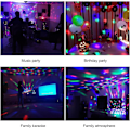 Miniatyrbilde 2 av 4: Diskolampe Partylys - 7 Farger Musikkstyrt DJ-lampe - Halloween, Jul, Diskotekdekorasjon
