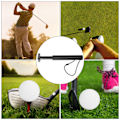 Pikkukuva 7 / 8: Golfmailan teroitin ergonomisella muotoilulla, urien puhdistus, teroitustyökalu, lisävaruste reiällä ripustusnarulle, musta 0.1