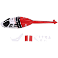 Miniatyrbillede 2 af 5: RC Legetøjshelikopter Opgradering C138 fuselage shell kit til RC ERA C138 Bell 206 1:33 RC legetøjshelikopter P
