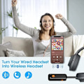 Miniatyrbillede 4 af 10: Bluetooth 5.2 Audio Receiver Transmitter 3.5MM 3.5 AUX med Mikrofon Stereo Musik Trådløs Adapter