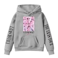Miniatyrbillede 2 af 6: Pige Taylor Swift Hoodie Sweatshirt Casual Langærmet Sød Trøje Topper Med Lomme Børn Vintertøj Grå Grå 140cm Grey