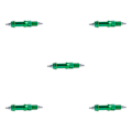 Miniatyrbillede 3 af 5: 1/2/3/5 Aluminium Legering Bowfishing Flue Fiskestang Hjul Mount Hjul Grøn 21x3.5x3.5cm[GKS] Green 21x3.5x3.5cm 5Set