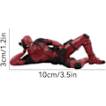 Miniatyrbillede 1 af 5: Deadpool-biltilbehør, klassiske anime-karaktermodeller, velegnet til hjem, bil, skrivebord og computerdekoration