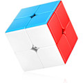 Miniatyrbillede 1 af 2: Speed Cube 2x2 Stickerless, Professionel Puzzle Cube, Hjernevrider Legetøj[GKS]