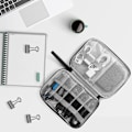 Miniatyrbilde 5 av 5: Elektronikk Tilbehørsveske, Universal Bærbar Reise Gadget Veske for USB Kabel Enhet, SD Kort, Lader Harddisk (Svart)