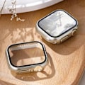Miniatyrbilde 3 av 7: Herdet glass + deksel for Apple Watch-etui Tilbehør 45 mm 41 mm 42 mm 38 mm PC-deksel iWatch 6 5 4 se 44 mm 40 mm Ice Blue 7 Ice Blue 7 Series 321 38MM