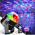 Miniatyrbilde 4 av 4: Diskolampe Partylys - 7 Farger Musikkstyrt DJ-lampe - Halloween, Jul, Diskotekdekorasjon