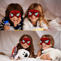 Miniatyrbild 5 av 7: Sömnmask i siden, 1-pack ögonmask för barn med justerbart huvudband för sömn pojkar kvinnor män resor festtillbehör...