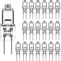 G4 halogenlampor 10W 12V - Varmvit - 20-pack