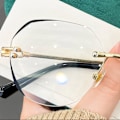 Pikkukuva 9 / 10: +2.00~+4.0 Diopter Lukulasit Kehyksettömät Presbyopia Lasit Whi White Strength 2.50-Strength 2.50