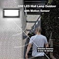 Pikkukuva 2 / 5: LED-seinävalaisin ulkokäyttöön liiketunnistimella, IP65, vedenpitävä, moderni