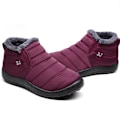 Pikkukuva 8 / 8: Talvistenkengät Talvi Lumiboots Miehille ja Naisille Turkivuoret Vedenpitävät Slip On Ulkoilma Lämpimät Nilkkakengät sininen blue EU 40