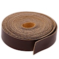 Miniatyrbild 9 av 10: 10 meter läderrem Strip DIY Läderhantverk LJUS KAFFE Light Coffee