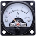 Miniatyrbillede 1 af 5: AC Rundt Analogt Panelmeter 0-3A Måle Amperemeter Sort