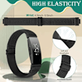 Miniatyrbilde 2 av 5: Justerbare elastiske nylon sportsbånd - Kompatibel med Fitbit Inspire 2/Inspire/Inspire HR/Ace 2/Ace 3, elastiske erstatningsarmbånd