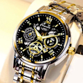 Miniatyrbillede 8 af 11: Herreur Quartz Urværk Business Ur Automatisk M Black One size