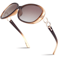 Miniatyrbilde 1 av 4: Solbriller Dame Polariserte Oversized Trendy Solbriller Mote Dame Shades S85{GKS}