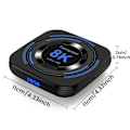 Miniatyrbilde 3 av 7: Transpeed för Android 12 TV BOX EU-kontakt Allwinner H618 Dubbel Wifi 2GB+16GB,4GB+32GB,4GB+64GB Quad Core Cortex A53 Stöd 8K 4K BT Röst Media Player