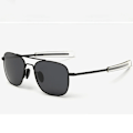 Miniatyrbillede 1 af 6: Trendy Sorte US Army Militære Pilot Solbriller til Mænd - Mærke American Optical Polariserende Solbriller Oculos De So Gold G15