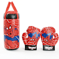 Miniatyrbild 1 av 4: Spider-Man Boxningshandskar Set för Barn, Inkluderar Barnboxningshandskar, Boxningssäck, Pu Barnboxning Muay Thai Free Combat Sandb