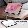 Pikkukuva 2 / 5: Suojakotelo Lenovo Tab Plus 11,5 tuuman TB351FU -laitteelle nahkaisella lämmönpoistolla Rose Gold