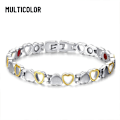 Miniatyrbilde 1 av 9: 2 stk. Magnetiske armbånd Titanstål MULTIFARGET multicolor