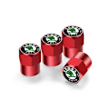 Pikkukuva 1 / 5: 4 kpl Auton Pyörän Rengasventtiilin Suojukset Pölysuojat Tarvikkeet Skoda Octavia Rapid Kodiaq Karoq Fabia Kamiq Superb Derivative Vision-Perfet -malleille 4pcs Red