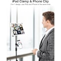 Miniatyrbilde 5 av 5: iPad-stativ, høydejusterbart iPad-holderstativ & gulv-iPad-stativ med 360° roterende iPad-stativfeste
