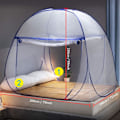 Miniatyrbilde 4 av 5: Pop-up myggnetting for dobbeltseng, dobbel dørglidelås, bærbar