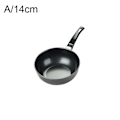 Miniatyrbillede 1 af 11: Non-stick Gryde Mini Induktionskomfur Non-stick Kasserolle Husholdning blackA 14 cm
