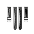 Miniatyrbillede 5 af 5: Silikone Fitness Armbånd Versa 3/Fitbit Sense - Sort Black Black