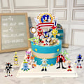 Miniatyrbilde 4 av 5: 12 stk. Sonic Leker - Sonic Leker Actionfigurer, Sonic Figurer Samlersett, 4-5,8 cm Høy null null none