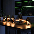 Miniatyrbillede 3 af 3: Lille Gylden Mand LED Bordlampe Berøringsstyret Dæmpbar Lampe Bar Natlys Gold