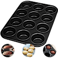 Miniatyrbillede 1 af 6: Muffinform, non-stick muffinsbageplade, muffinsbageform