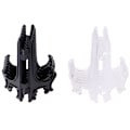 Miniatyrbillede 3 af 5: 12 stk. Display Stand Staffeli Tallerkenholder Billede Foto Kunst Plast Hvid White 12Pcs