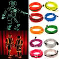 Miniatyrbild 7 av 8: Batteridriven LED Glowstrip Neon Strip 3 Meter - Blå